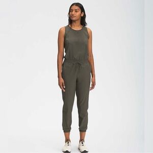 The North Face women’s jumpsuit. Green